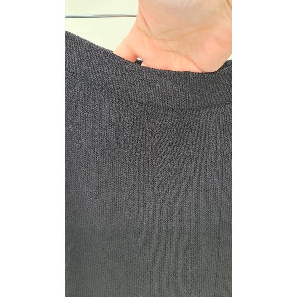 St. John Basics 8 Santana Knit Dress Pant Black VTG Pull On Made in USA 29 x 31 - Picture 2 of 8